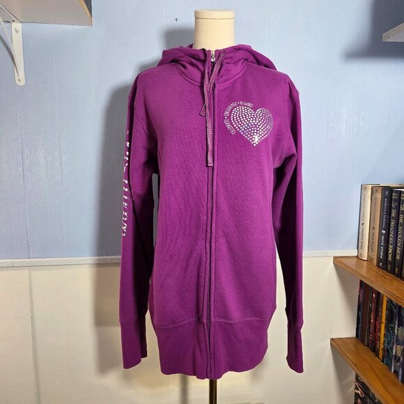 thirty-one Jackets & Blazers - Thirty-one Large Pinky Purple Full Zip Hooded Longsleeve Fleece Jacket